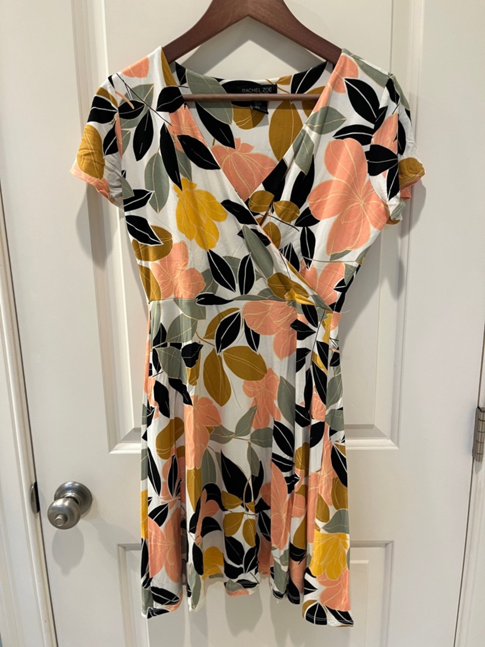 Rachel Zoe Floral Wrap Mini Dress